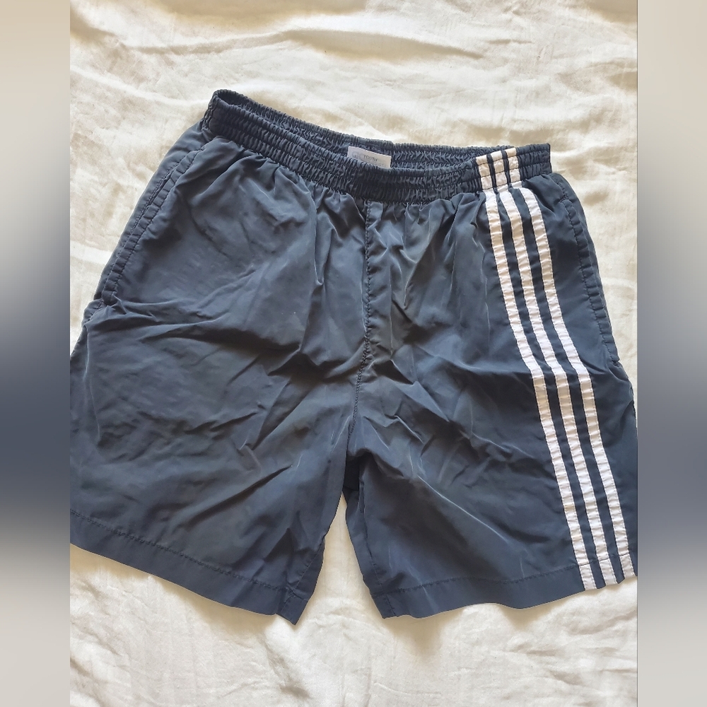 Adidas Light Black Boys Mesh Lined Swim Shorts Size L